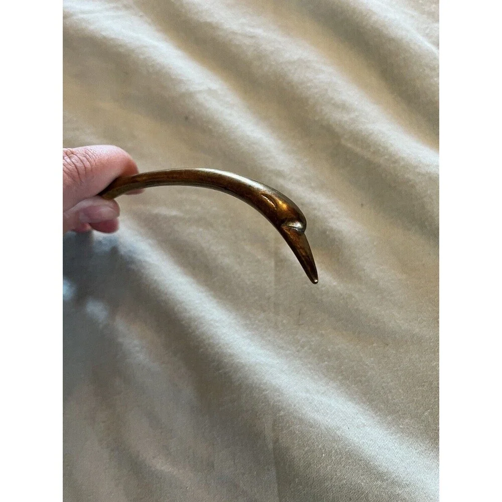 Vintage Leonard Silverware Serving Spoon Bird Detail Made in Italy